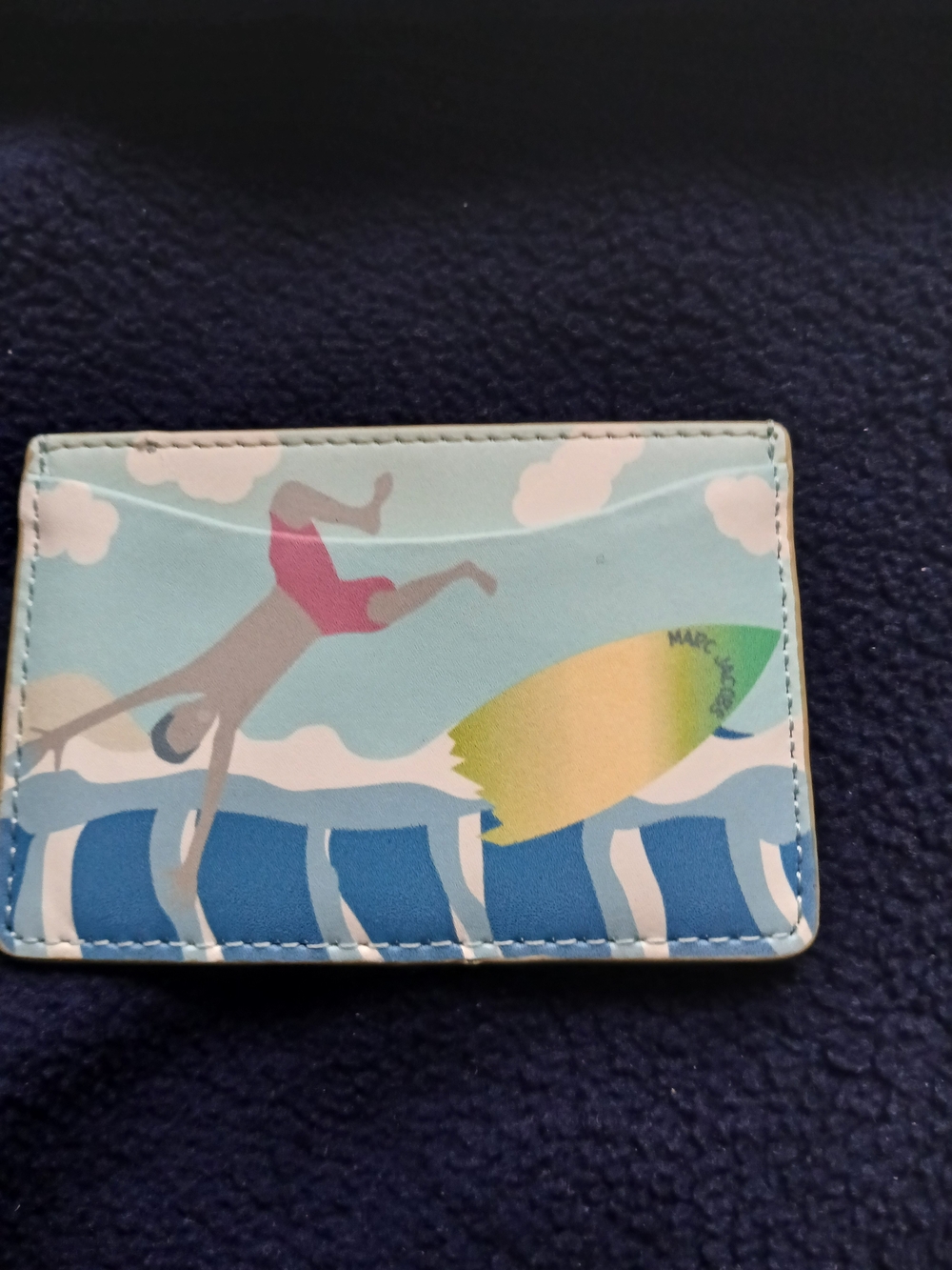 Marc Jacobs Card Holder - Blue/Green Beach Design